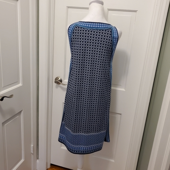 Max Studio Geometric Print Sleeveless Knit Dress Size Medium, Stretchy - Picture 3 of 8